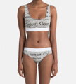 Calvin Klein športová bralette podprsenka F4057E sivá HLB