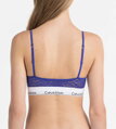 Calvin Klein nevystuzena bralette podprsenka F4691E modrá PZ6