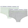 Calvin Klein dievčenské nohavičky 2pack G80G896001 sivá/mentolová 022