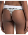Calvin Klein string nohavičky F4058E sivá HLB