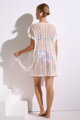 49564 Rimini kaftan s krátkym rukávom Lisca  smotanový