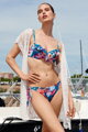 49564 Rimini kaftan s krátkym rukávom Lisca  smotanový