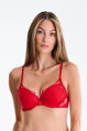 10393 MIRACLE push-up podprsenka LISCA  RA- červená