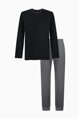 35034 TITAN pánske pyžamo LISCA  02 - čierna