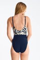 43606 GOLD COAST celé plavky LISCA  EM- tmavo modrá