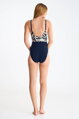 43606 GOLD COAST celé plavky LISCA  EM- tmavo modrá