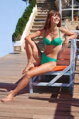 40808 KARPATHOS plavková podprsenka LISCA G5- zelená
