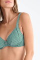 40900 EGYPT plavková podprsenka LISCA  4T - zelená