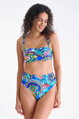40871 MEXICO plavková podprsenka LISCA  VA- modrá vzor