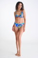 40867 MEXICO plavková podprsenka LISCA  VA- modrá vzor