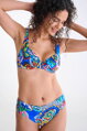 40867 MEXICO plavková podprsenka LISCA  VA- modrá vzor
