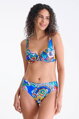 40867 MEXICO plavková podprsenka LISCA  VA- modrá vzor