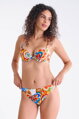 40870 MEXICO plavková podprsenka LISCA  OF- biela vzor
