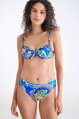 40868 MEXICO plavková podprsenka LISCA  VA- modrá vzor