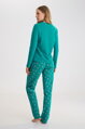 63497 FOXY dámske pyžamo LISCA  WZ - zelená