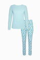 63501 BLOOMY dámske pyžamo LISCA  BB- modrá