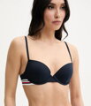 UW0UW05804 plavková podprsenka TOMMY HILFIGER  C1G-tmavo modrá