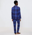 Boyfriend PW 01 X Checks dámske pyžamo Triumph   M008 - BLUE