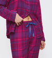 Boyfriend PW 01 X Checks  dámske pyžamo Triumph 0035 - RED COMBINATION