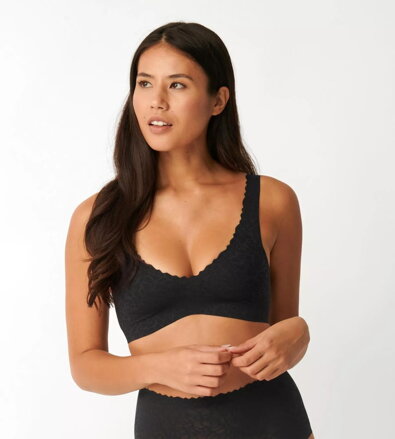 SLOGGI ZERO FEEL LACE 2.0 BRALETTE   ČIERNA