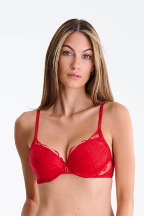 10393 MIRACLE push-up podprsenka LISCA  RA- červená