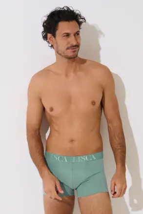 32039 ODYSSEUS pánske boxerky LISCA   AG-zelená