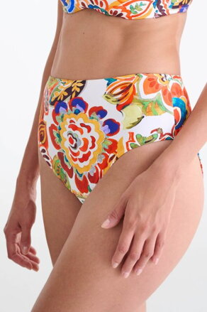 41756 MEXICO plavkové nohavičky LISCA  OF- biela vzor