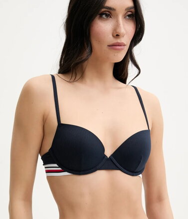UW0UW05804 plavková podprsenka TOMMY HILFIGER  C1G-tmavo modrá