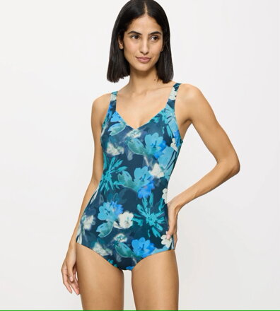 Summer Fleur OP jednodielne plavky Triumph  M025 - TURQUOISE 