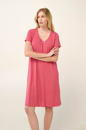 22073 nočná košeľa VAMP 267- ROSE TAUPE
