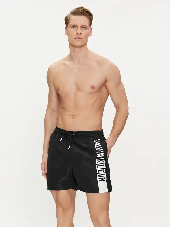 KM0KM00991  pánske plavky CALVIN KLEIN  BEH/čierna