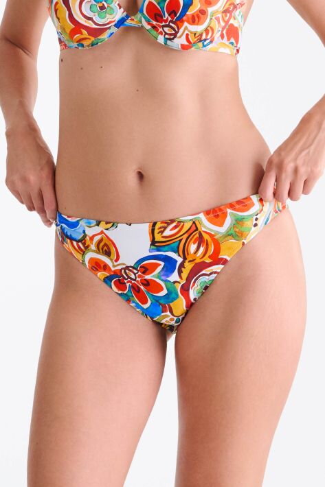 41753 MEXICO plavkové nohavičky LISCA  OF- biela vzor 