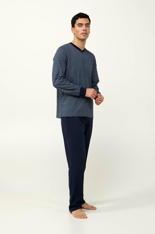 23671 pánske pyžamo VAMP 180- modrá 23671 pánske pyžamo VAMP 180- modrá