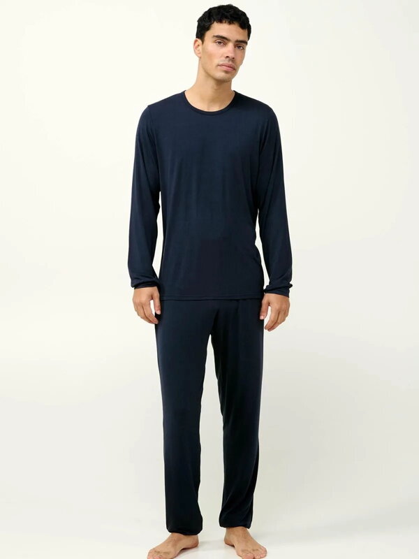 23850 pánske pyžamo VAMP  303 - tmavo modrá 23850 pánske pyžamo VAMP  303 - tmavo modrá