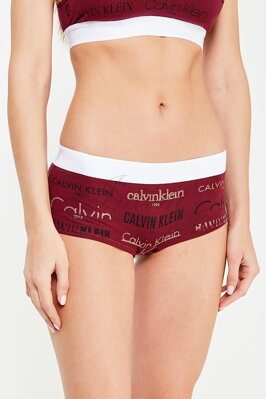Calvin Klein dámske short nohavičky F4060E bordová HLG