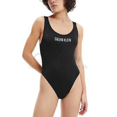 Calvin Klein KW0KW01599 cele plavky čierna