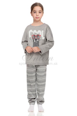 15680 Vamp detské pyžamo sivé