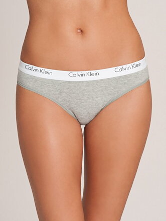 Calvin Klein dámske klasické nohavičky 2balenie D3584E sivá 020