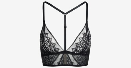 Calvin Klein čipkovaná bralette podprsenka F1971E čierna 001