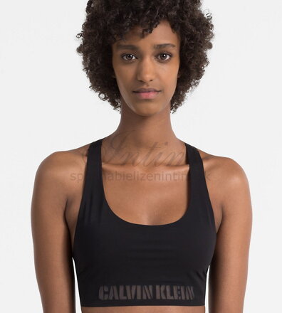 Calvin Klein športová bezšvová nevystužená bralette podprsenka F4195E čierna 001