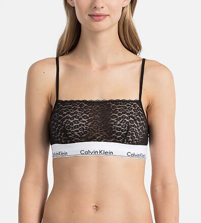 Calvin Klein nevystuzena bralette podprsenka F4691E čierna 001