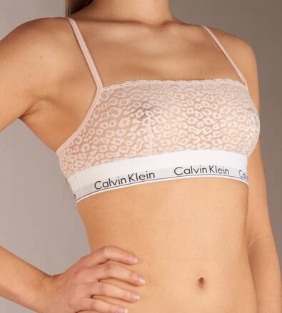 Calvin Klein nevystuzena bralette podprsenka F4691E ružová 2NT