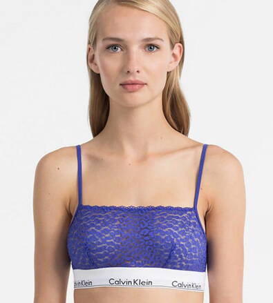 Calvin Klein nevystuzena bralette podprsenka F4691E modrá PZ6