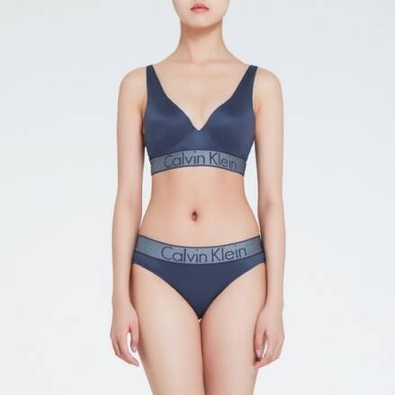 Calvin Klein športová push up podprsenka F4052E modrá 5NT