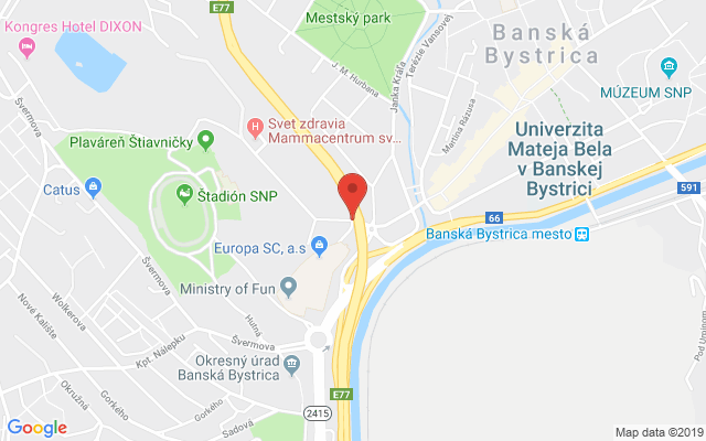 Google map: Na Troskách 25 974 01 Banská Bystrica